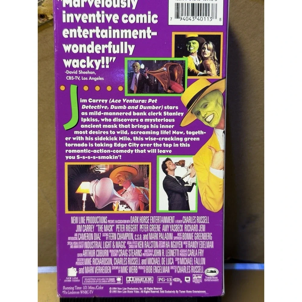 The Mask VHS - Jim Carrey - From Zero‎ to Hero